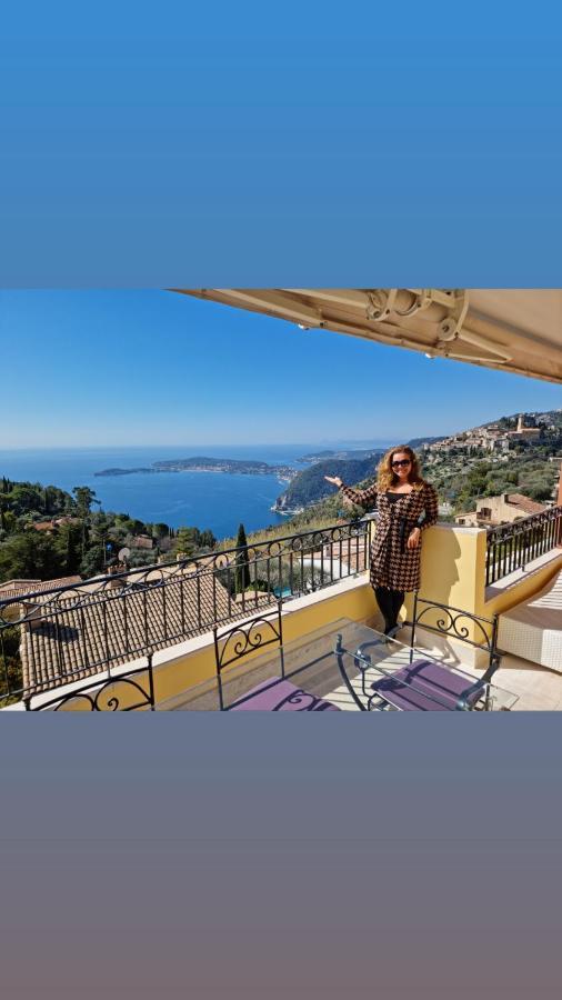Sunny Panoramic Balcony Apartment Èze Екстериор снимка