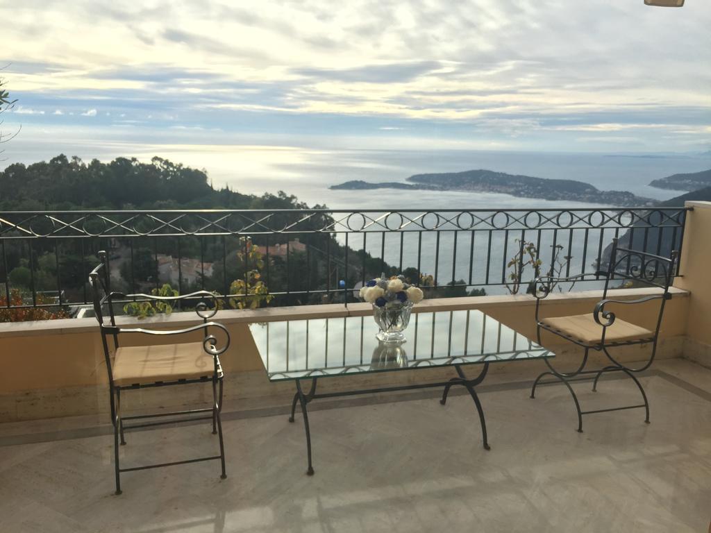 Sunny Panoramic Balcony Apartment Èze Екстериор снимка